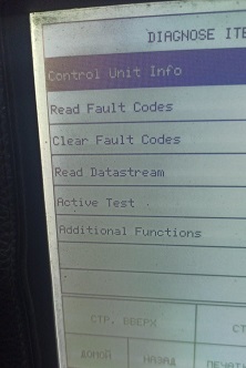 Read Fault Codes / Read Datastream