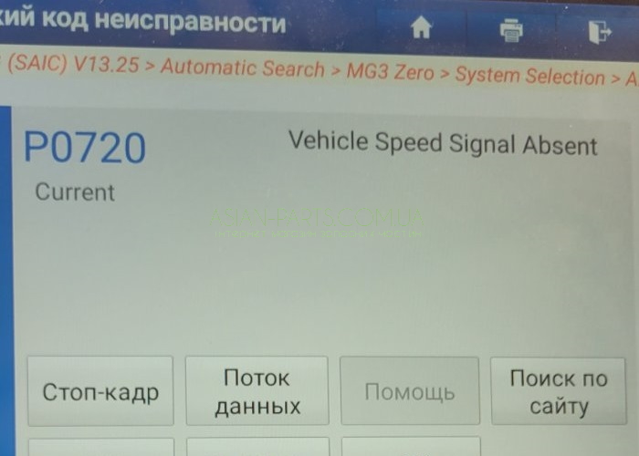 DTC P0720 MG3 Cross DTC P0720 MG3 Cross